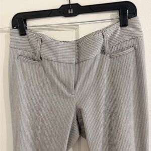Express Light Gray Pinstripe Pants